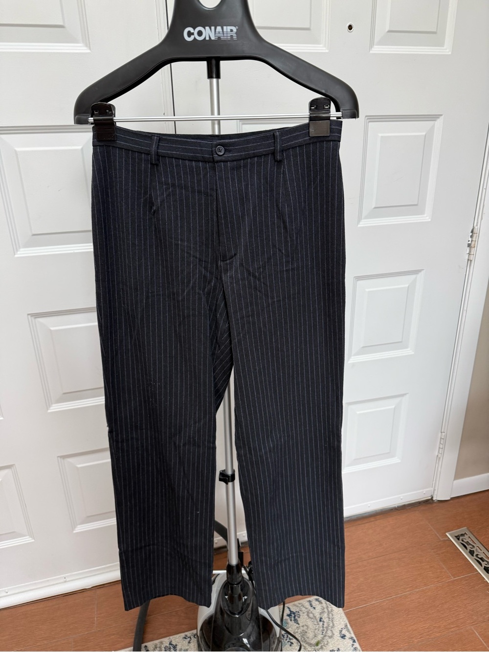 Rafaella Black Pinstripe Career Trousers - Picture 2 of 5